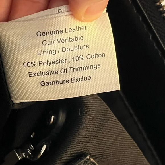 Danier black large stud, tote bag, leather edgy streetwear office. laptop. - Picture 5 of 17